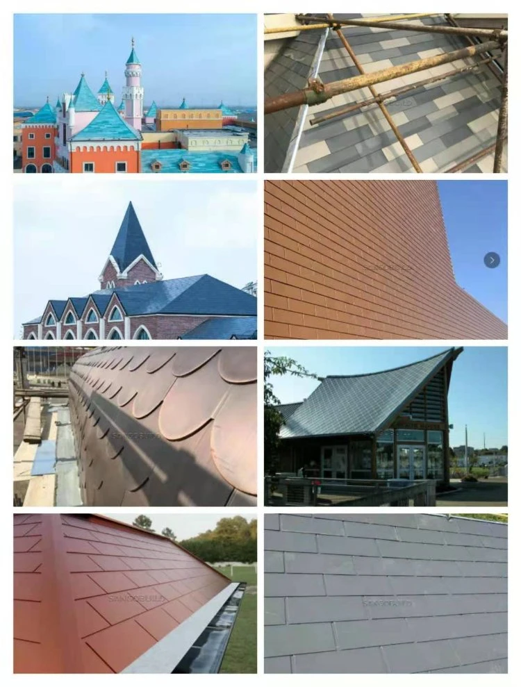 Eco-Friendly Building Hardware Roofing Sheet Alumal Alloy Slate Roofing Tiles in Ghana