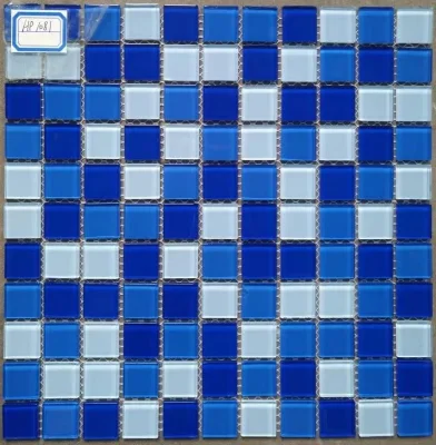 Blaues Schwimmbad-Quadrat-Mosaikfliesen-China-Fliesenmosaik dekorativ