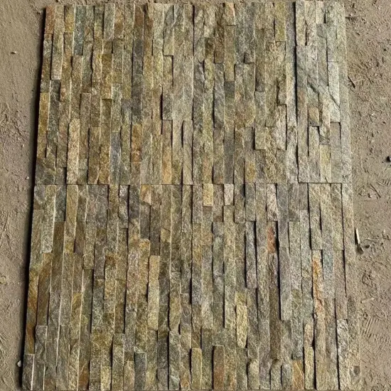 Heiße verkaufende Außenwandverkleidung aus natürlichem Split Culture Slate Stacked Stone Rusty Quartize