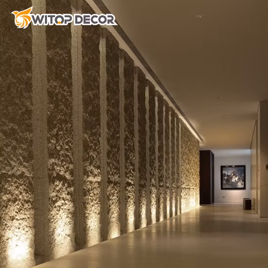 3D Indoor Outdoor Wasserdichtes Kulturwandpaneel PU-Schaumstein